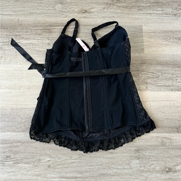NWT Cacique corset bustier intimate lingerie black 22/24 - Picture 7 of 8